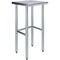 Amgood 18 in. x 18 in. Open Base Stainless Steel Metal Table WT-1818-RCB-Z - alternate 1